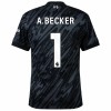 Camiseta de fútbol Portero Liverpool A. Becker 1 2024-25 Negra - Hombre